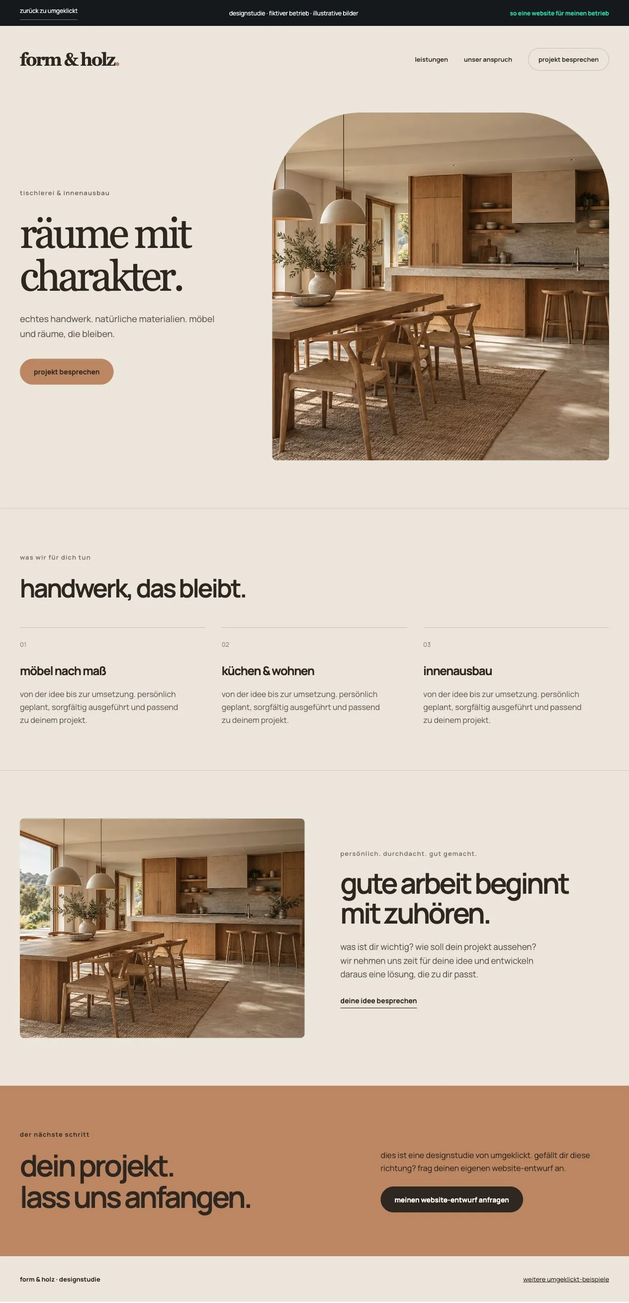 designstudie für form & holz
